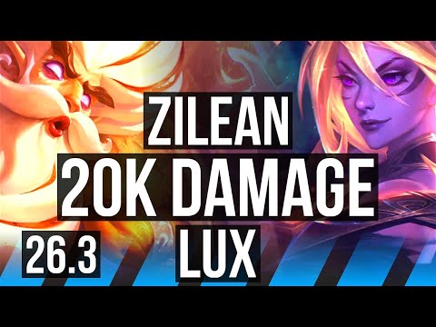 ZILEAN vs LUX (MID) | Good KDA: 7/1/19, 20K damage | BR Grandmaster | 26.3