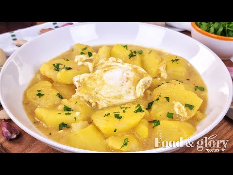 🥔 ¡Jamás Un Guiso Tan Simple Quedó Tan Suculento! PATATAS en AJOPOLLO😋