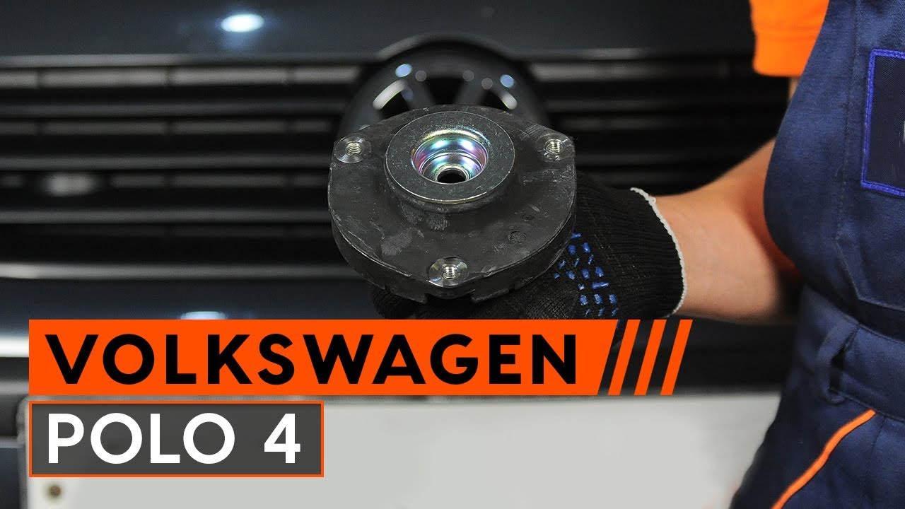 Πώς να αλλάξετε βάση αμορτισέρ εμπρός σε VW Polo 9N - Οδηγίες αντικατάστασης