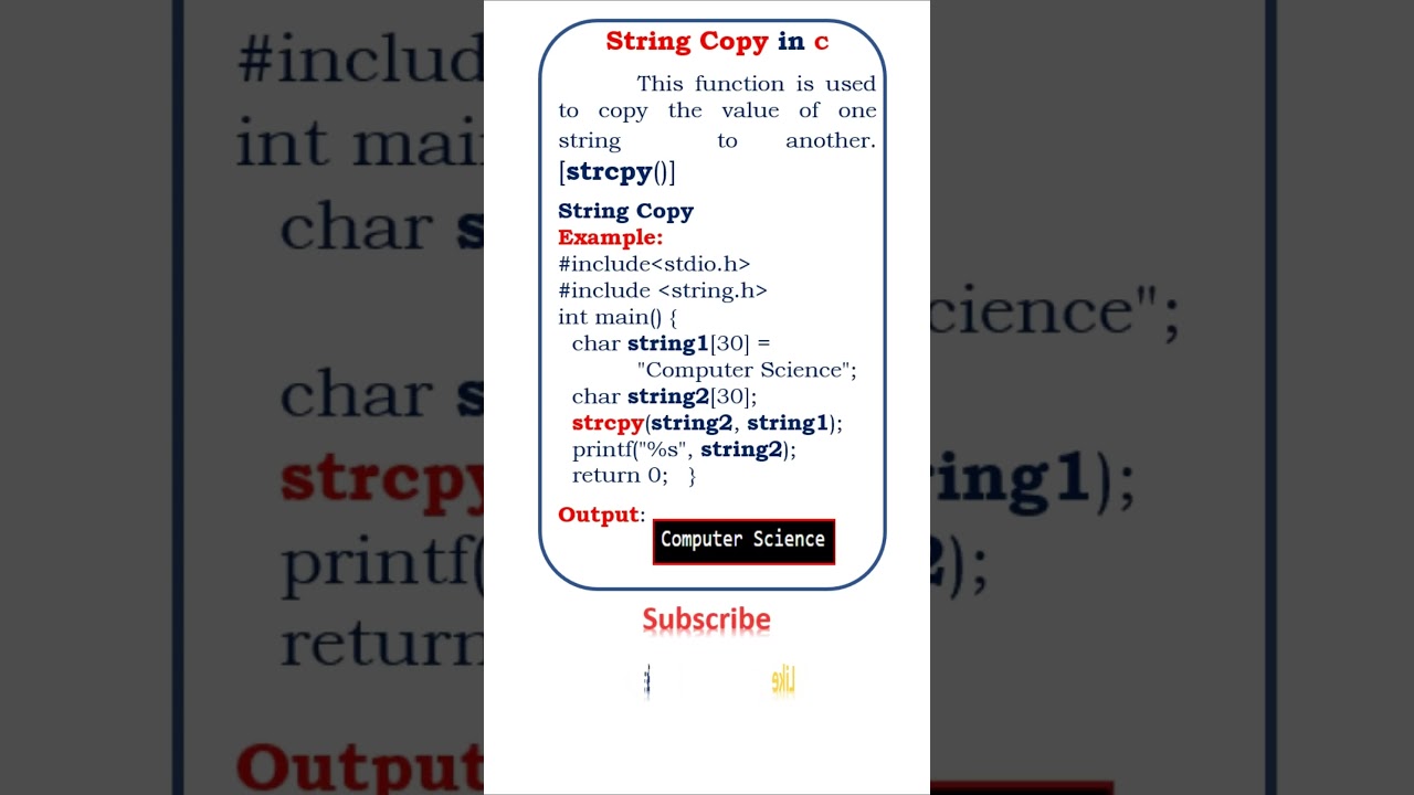strings copy in c @ensolutions5210 #en #strings #string #c #clanguage #clanguageforbeginners