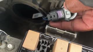 Check headlight low warning on dash 2021 Kia forte remove and replace low headlight beams fix ￼￼