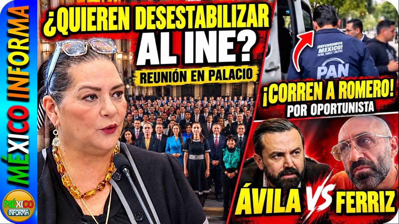 PARTIDOS QUIEREN DESESTABILIZAR AL INE. REUNIÓN EN PALACIO. CORREN A JORGE ROMERO POR OPORTUNISTA.
