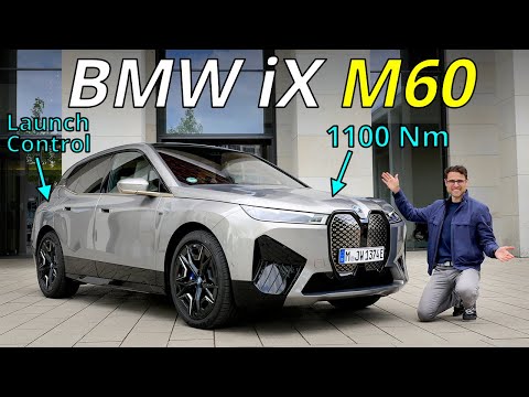 BMW iX M60 driving REVIEW - vibrating launch control in front of Tesla Giga 😂 🏁