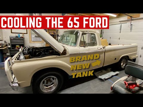 COOLING OFF My 65 Ford F100 And Installing A NEW FUEL TANK
