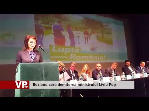 Bozianu cere demiterea ministrului Liviu Pop