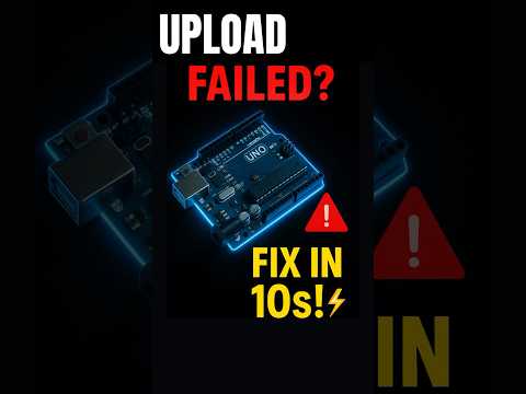 Arduino Upload FAILED? Do THIS in 10 Seconds! #arduino #upload #issue #shorts #viral #fix #project