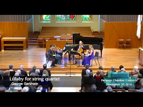 New York Philharmonic String Quartet performs Gershwin’s Lullaby