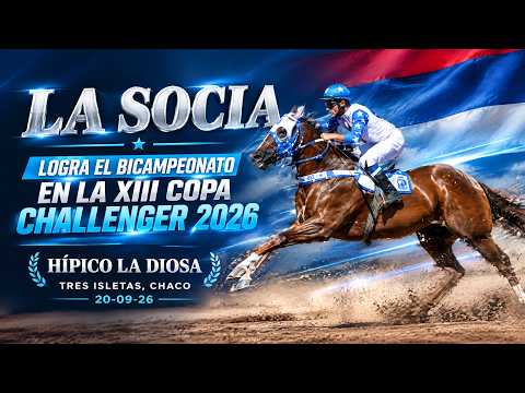 LA SOCIA-BICAMPEONA- Copa Challenger Hembras- Hipico la Diosa, Tres isletas Chaco 20-09-26