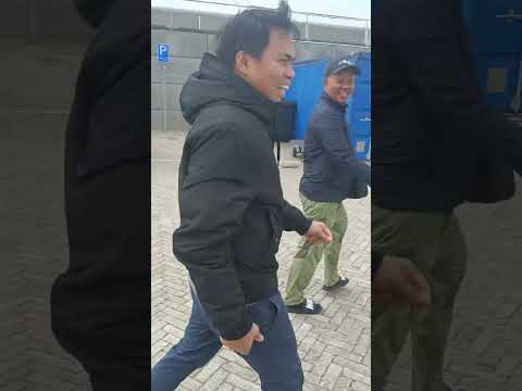 Lelystad Netherlands crew walking tour.