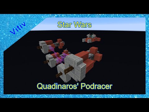 Star Wars Ben Quadinaros' Podracer in Minecraft - Tutorial