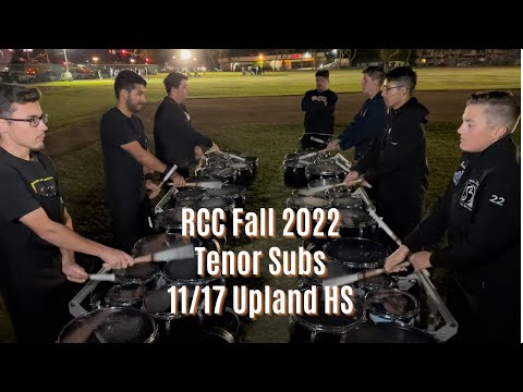 RCC Drumline Fall 2022 - Tenor Subs - 11/17 Upland Showcase