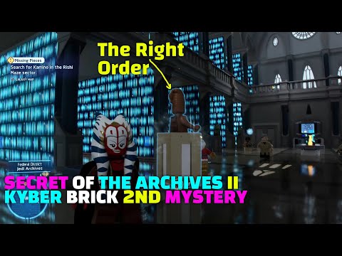 SECRET OF THE ARCHIVES II HYBER BRICK PUZZLE - HOW TO SOLVE THE LIBRARY PUZZLE - LEGO STAR WARS