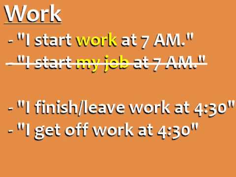 الفرق بين Work و Job