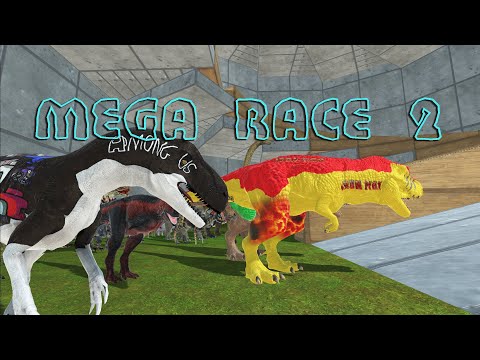MEGA DINOSAUR RACE 2 PART 2 | all unit race - Animal Revolt Battle Simulator