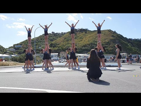 Island Bay Festival BIG AIR gymnastics performance. February 9, 2020.