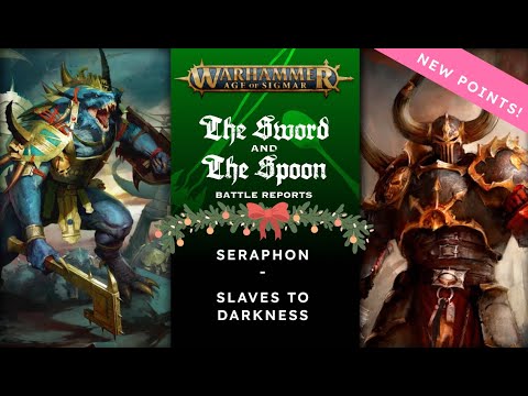 Seraphon v Slaves to Darkness #games #adwip  #ageofsigmar #newaos