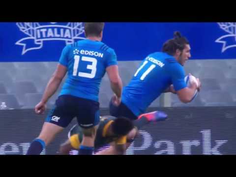 Cariparma test match 2016: ITAvSOU: la meta di Giovanbattista Venditti