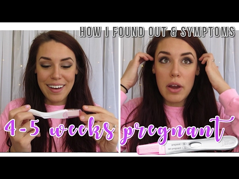4-5 WEEKS PREGNANT- How I found out & Symptoms! Bad cramping??