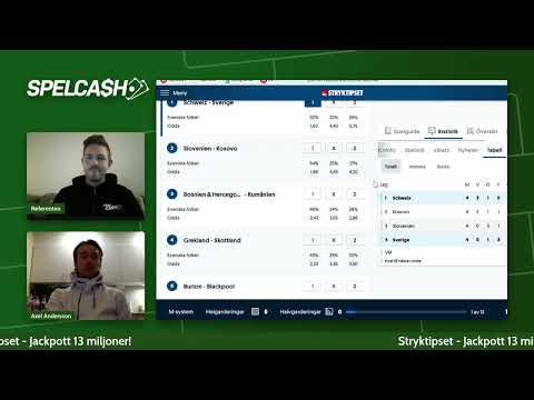 Spelcash V.46 Betting-tips till veckans Stryktips - Jackpott 13 Miljoner!
