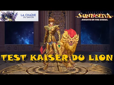 TEST PERSO S KAISER DU LION SAINT SEIYA AWAKENING  #saintseiyaawakening #saintseiyakotz #ssa