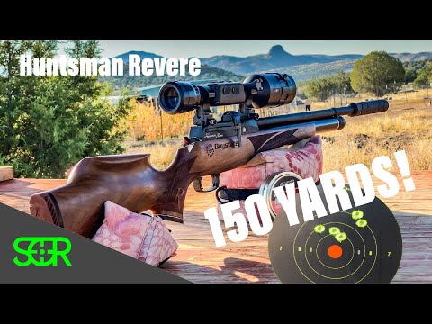 GOING LONG - 150 YARDS! with the Daystate Huntsman Revere .22 CAL