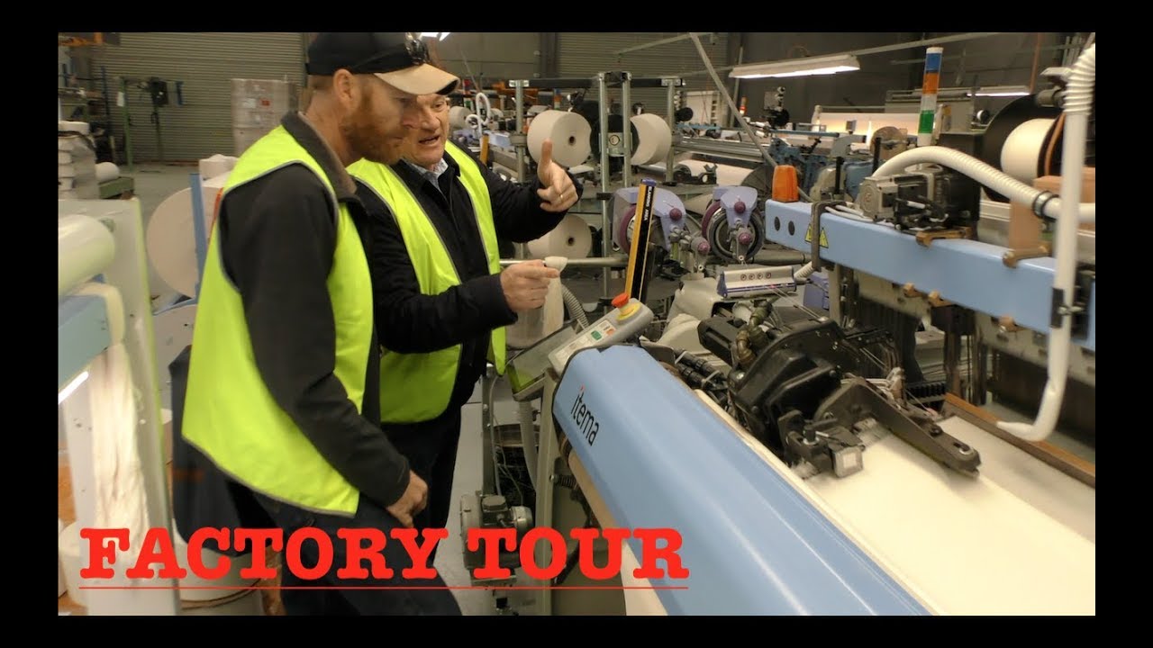 FACTORY TOUR - AUSSIE CANVAS - WAX CONVERTERS TEXTILES PT 1