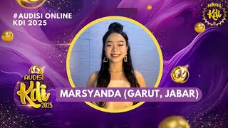 Download lagu MARSYANDA (Garut, Jawa Barat) Audisi Online KDI 2025 mp3 Download lagu MARSYANDA (Garut, Jawa Barat) Audisi Online KDI 2025 mp3