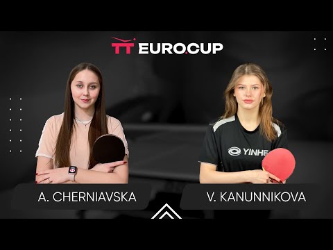 16:45 Alina Cherniavska - Vasylysa Kanunnikova 18.10.2024 TT Euro.Cup Women Ukraine Star. TABLE 3