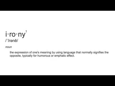 Irony Explained