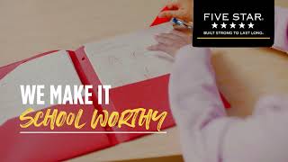 Five Star® Pocket Folders and school supplies made to stick with you all year.