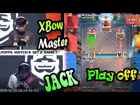 JACK vs Xbow Master 👈 PlayOFF  CRL Asia 2 - Clash Royale