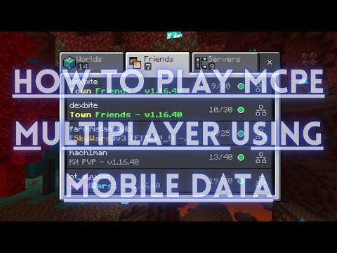How to play Minecraft multiplayer using mobile data || MCPE tutorial