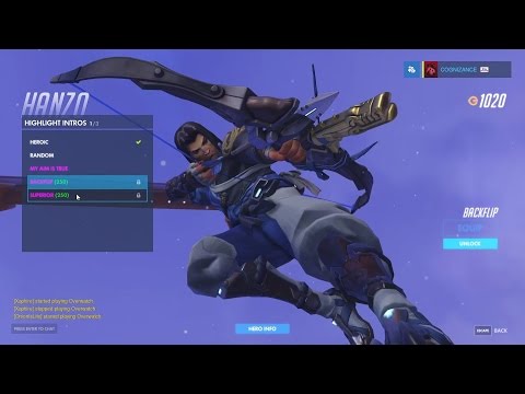 Hanzo - Young Master - Overwatch Legendary Skin Spotlight (all emotes, poses, intros)