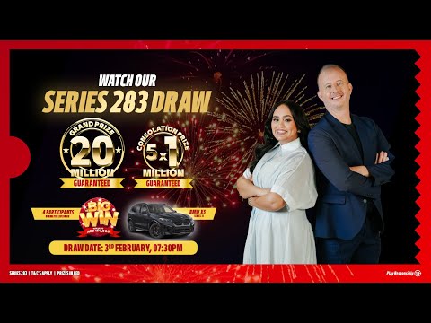 Watch Our Live Draw Series 283, Grand Prize AED 20 Million!