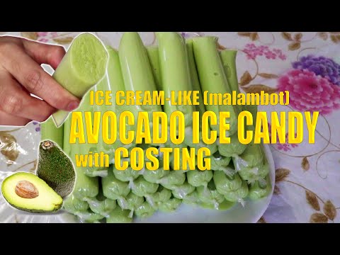 Avocado ice candy with Complete Costing(Malaking kita murang puhunan swak pangnegosyo)