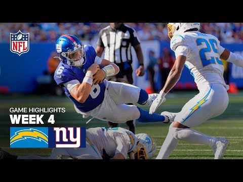 Los Angeles Chargers vs. New York Giants Game Highlights | 2025 NFL Season Week 4