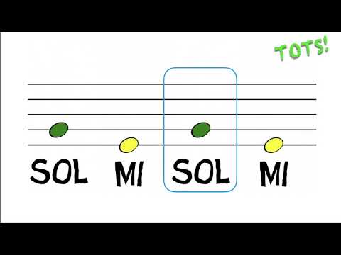 Llegim les notes musicals: Sol Mi La