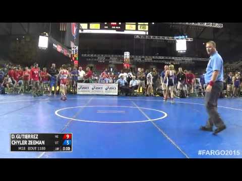 106 Cons. Round 4 - Chyler Zeeman (Utah) vs. Devontae Gutierrez (Nebraska)