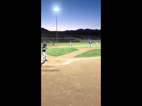 Ethan pitching & throw out @ first