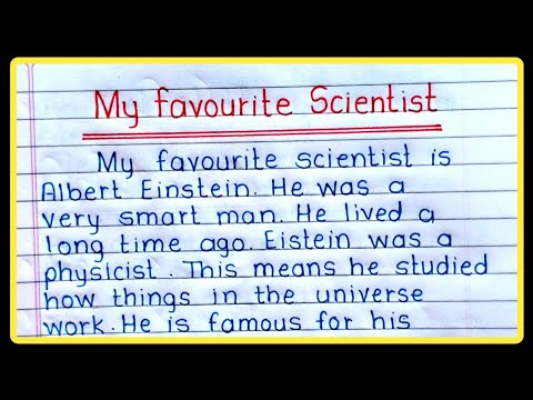 My favourite scientist in english | Easy and short essay on my favourite scientist Albert Einstein