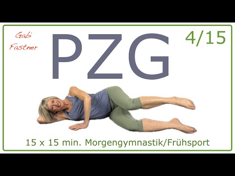 4/15 🍋 15 min. PZG - Problemzonen-Gymnastik | Frühsport ohne Geräte, auf der Matte