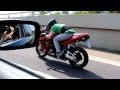 Honda CBR 600 RR vs BMW 740i [1080p] 