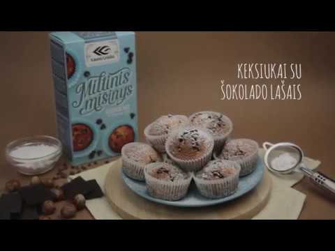 Paprastai paruošiami keksiukai su šokolado lašais - Lengvai iš pirmo karto