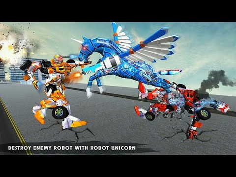 Real Robot Unicorn Horse Robot Car Transformation | Chari Games