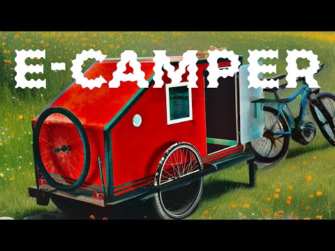 I Make an Camper for my E-BIKE !! 99% Build from WOOD