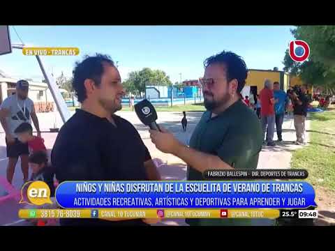 Colonia de verano en Trancas: casi 600 chicos disfrutan actividades y pileta