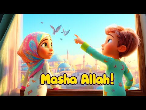 Masha Allah Song for Kids 🎵 Islamic Cartoon Full of Joy & Kindness