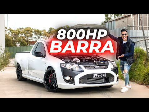 800HP FORD BARRA FPV F6 UTE - Australia’s Insane Tire SHREDDER
