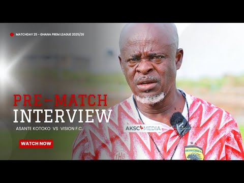 Pre-Match Interview: Prince Owusu Speaks | Asante Kotoko v Vision FC | Ghana Premier League