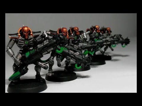 Necron warriors and immortals - Warhammer 40K showcase